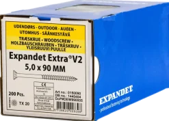 Spånskruv 5X90 mm Tx20 200 st