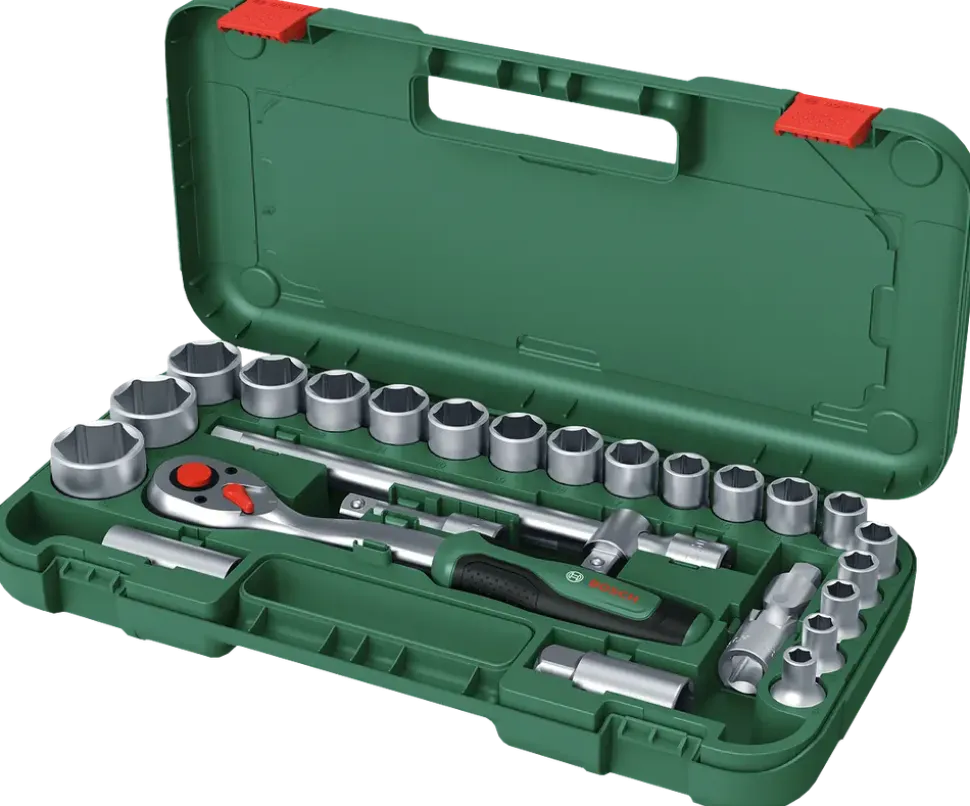 Spärrnyckelsats 1/2" 25 delar
