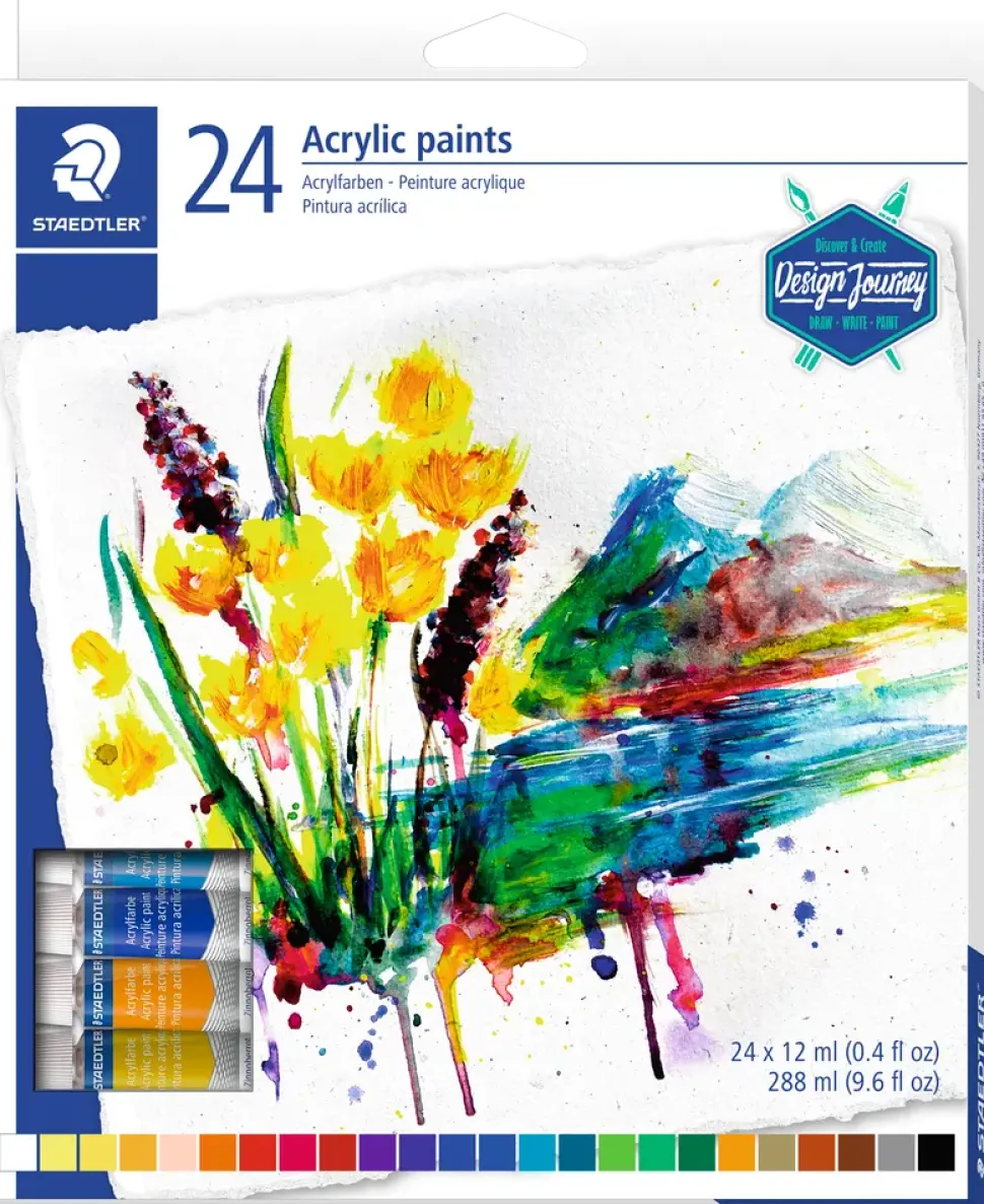 STAEDTLER AKRYLFÄRG TUB 24 ST