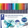 Staedtler Brusch dubbel 18st