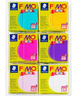 Staedtler FIMO kids Modellera lera fancy 6-pack