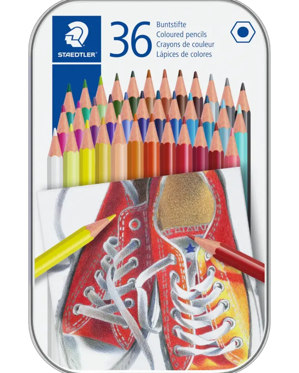 Staedtler färgpenna plåtask 36 st
