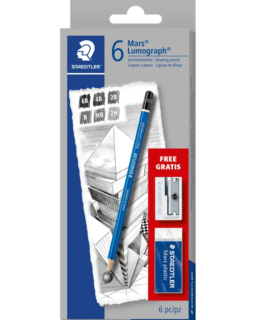 Staedtler Mars Lumograph 6st