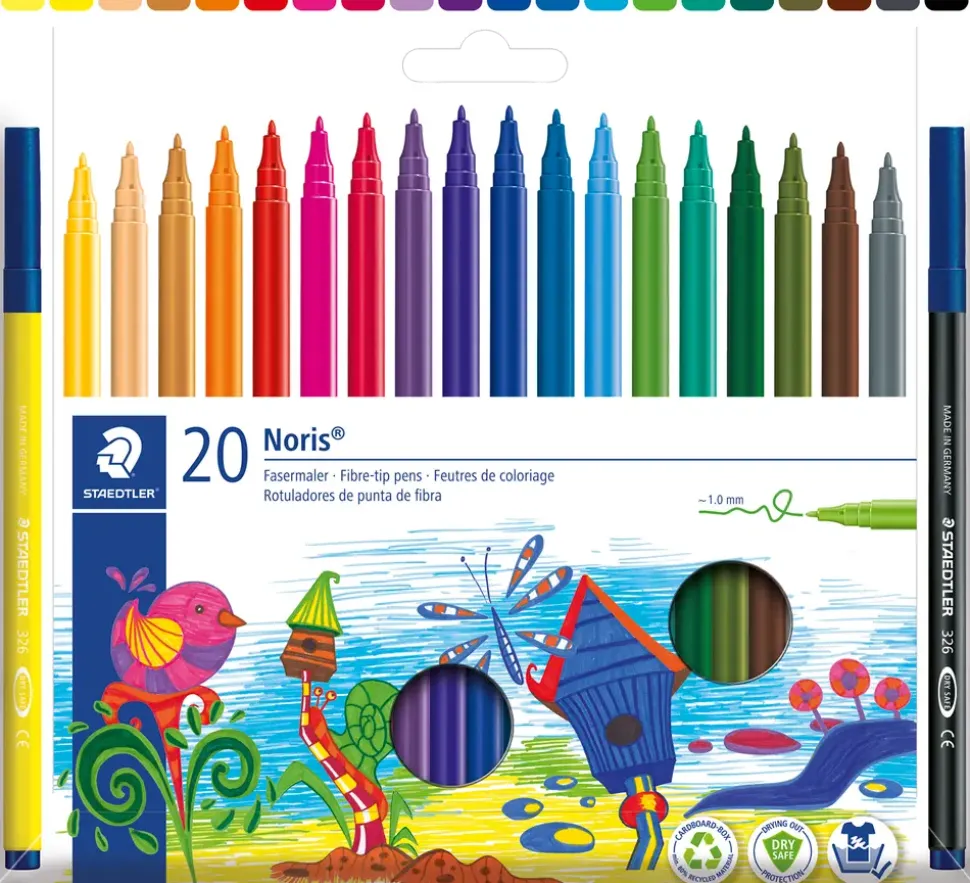 Staedtler Noris Fiberpenna 20 st