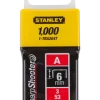 Stanley häftklammer 6 mm 1000 st