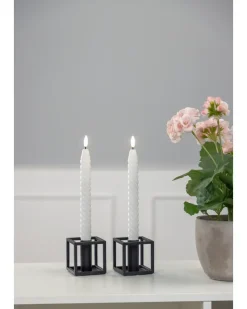 Stearinljus led snurrade 2 st