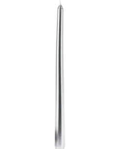Stearinljus silver 4-pack