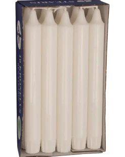 Stearinljus vita 10 st