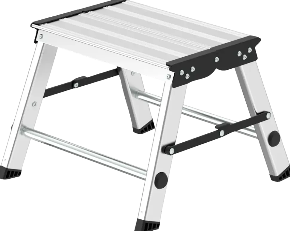 Stegpall 1-steg aluminium