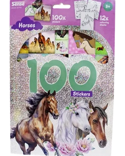 Stickers hästar 100-pack