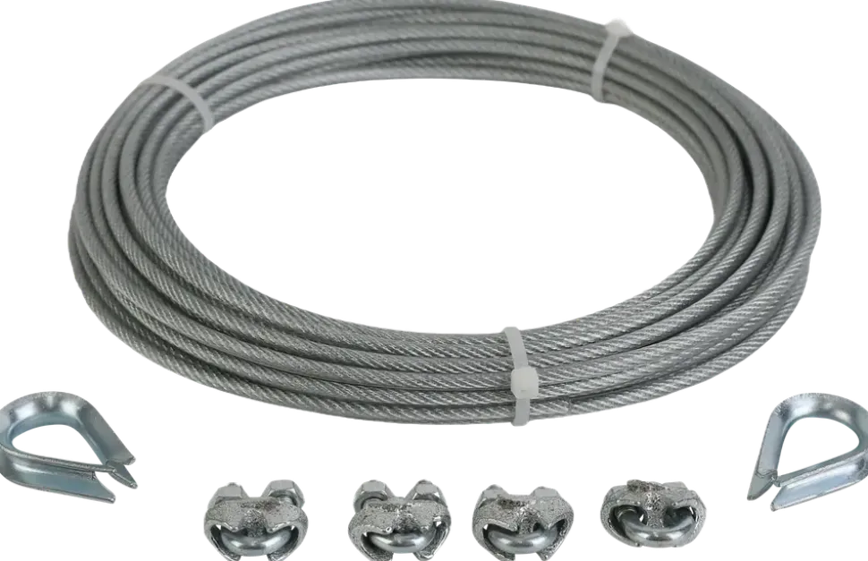 Stålvajersats Ø3 mm 10 meter PVC