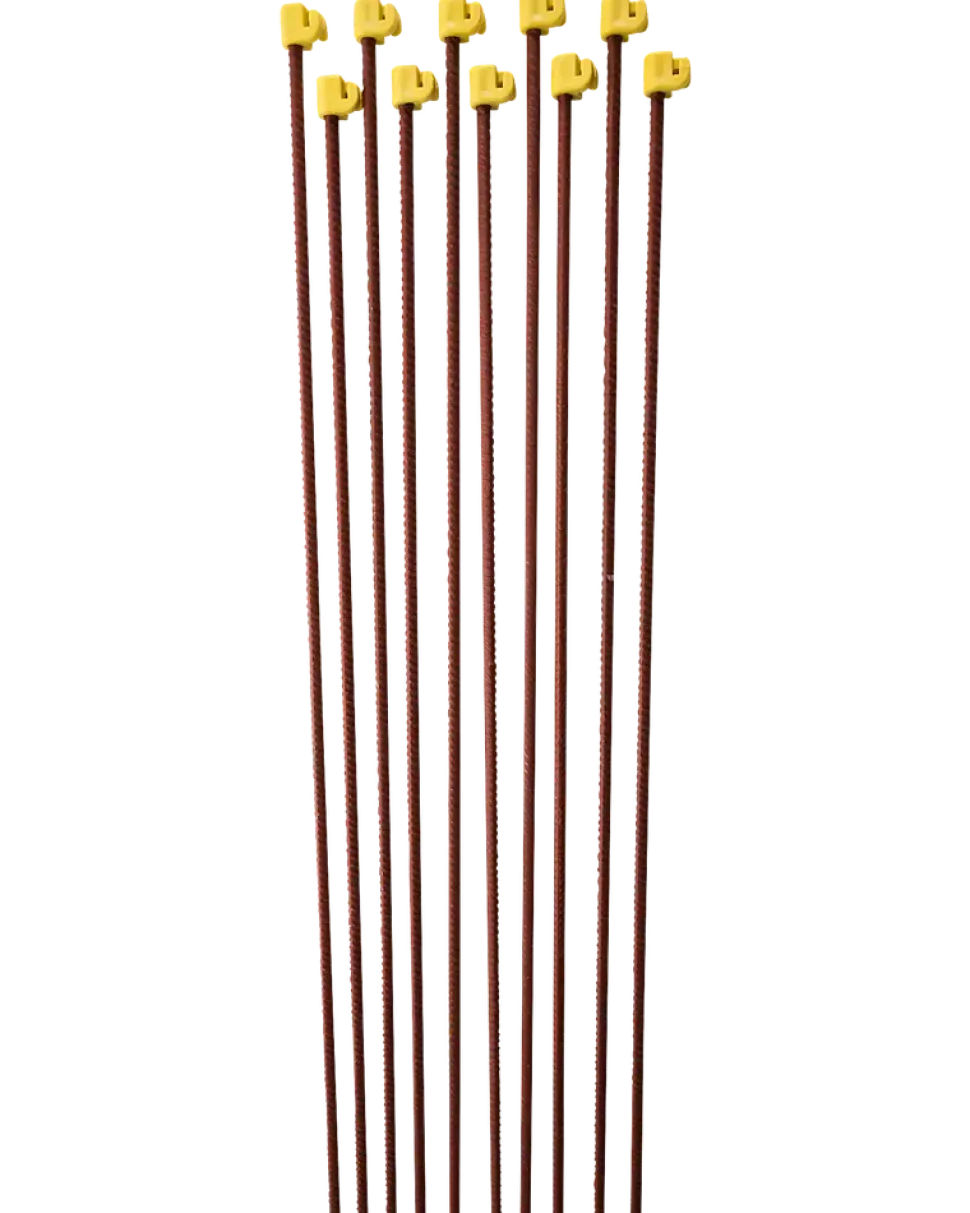 Stängselstolpe 145 cm röd 10 st