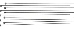 Stängselstolpe 110 cm svart 10 st