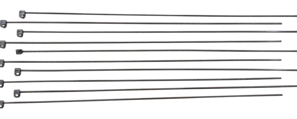 Stängselstolpe 110 cm svart 10 st