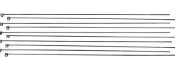 Stängselstolpe 145 cm svart 10 st
