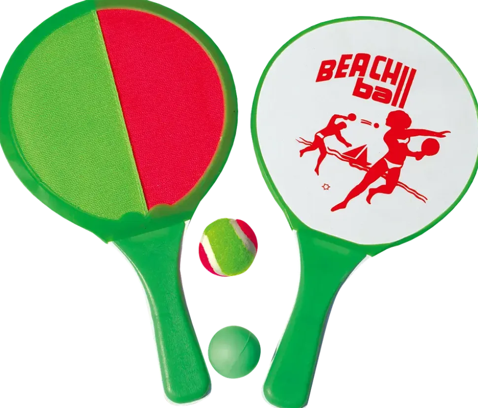 Strandspel: 2 racketar + 2 bollar