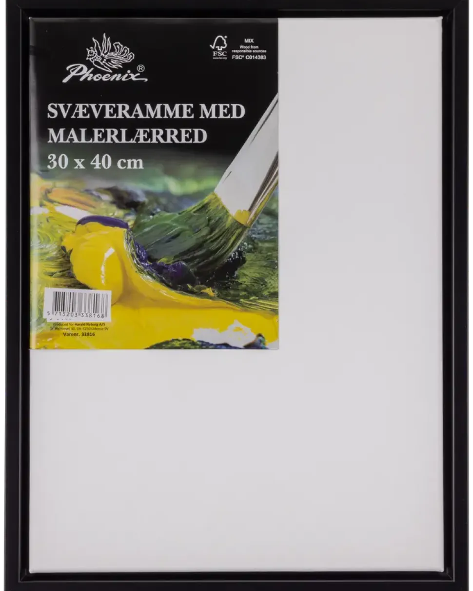 Svävarram målarduk 40X30 svart