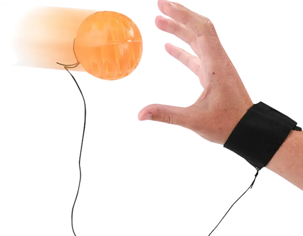 Swinging skip ball