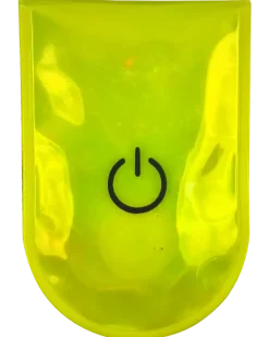 Synlig i mörkret Reflekterande clips med LED