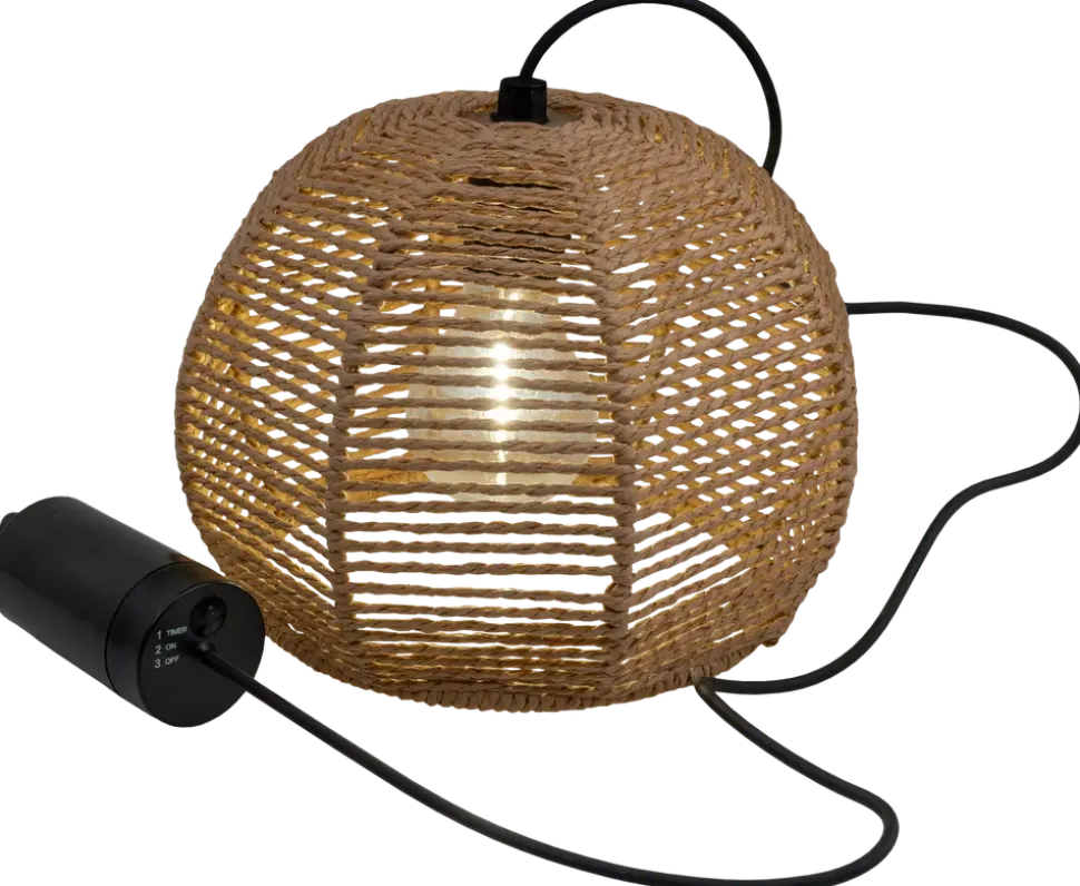 Taklampa naturrep - Ø21 cm