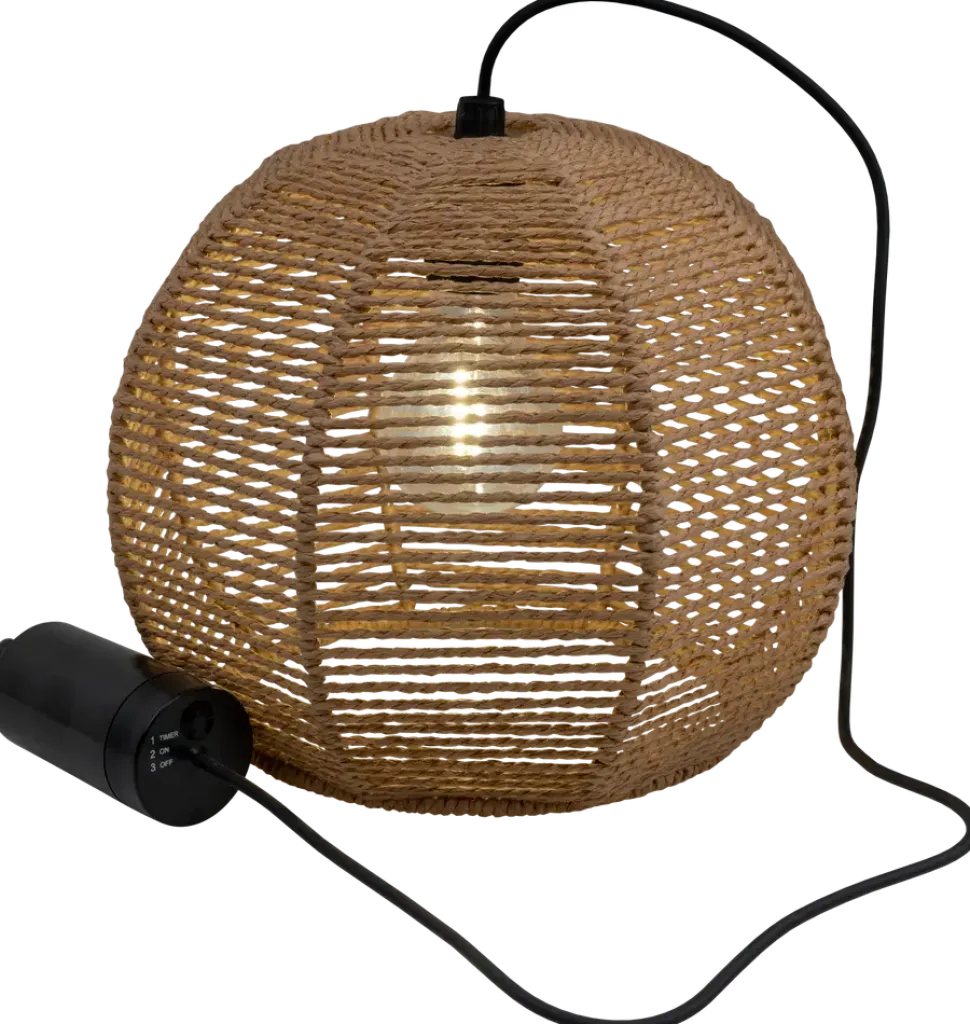 Taklampa naturrep - Ø25 cm