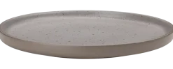 Tallrik stengods 26 cm brun