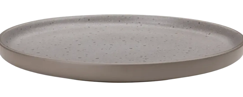 Tallrik stengods 26 cm brun