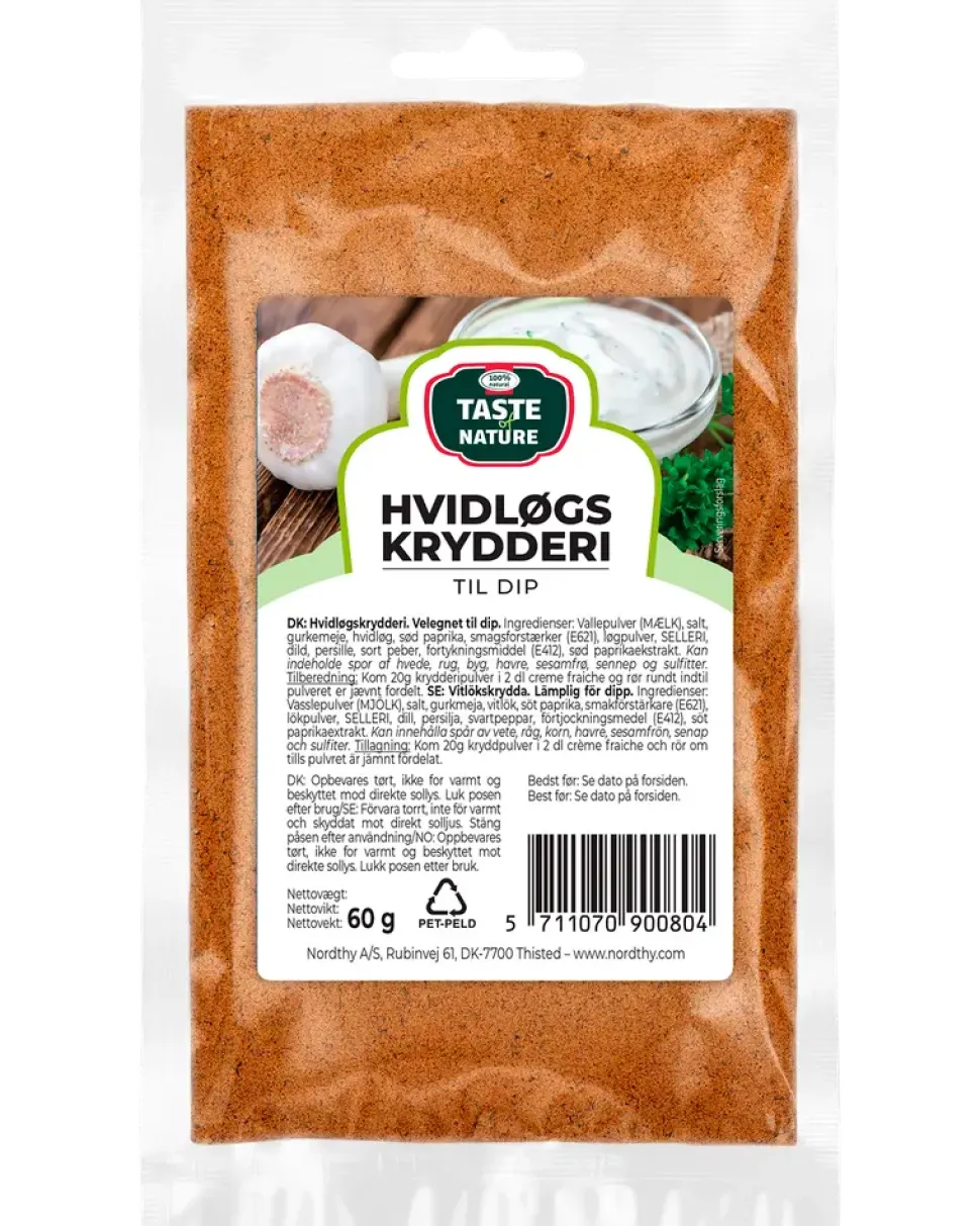 Taste of Nature – Vitlökskrydda för dipp 60 g