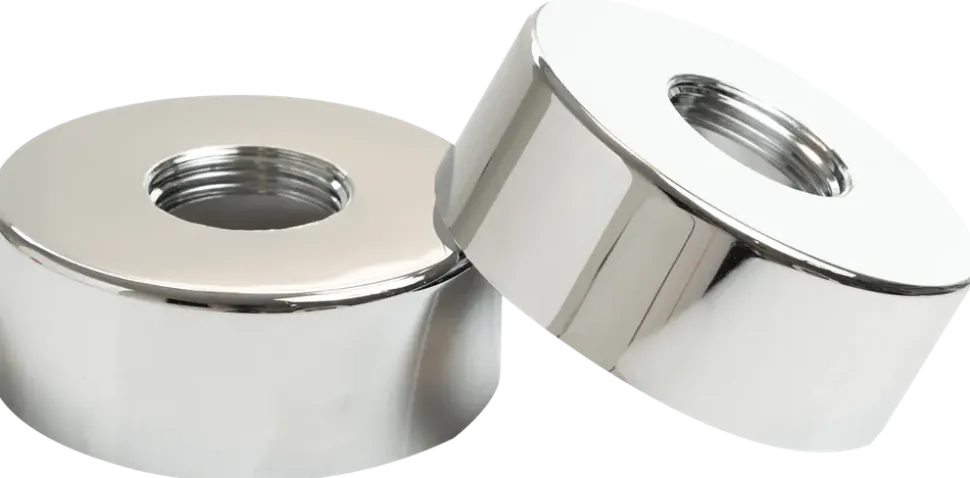 Täckbricka kant 3/4" krom 2st