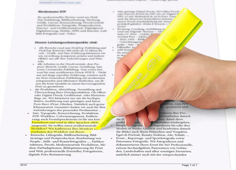 Textsurfer Highlighter Gul, 4-pack