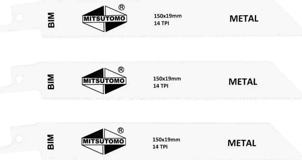 Tigersågblad metall 150 mm 3-pack