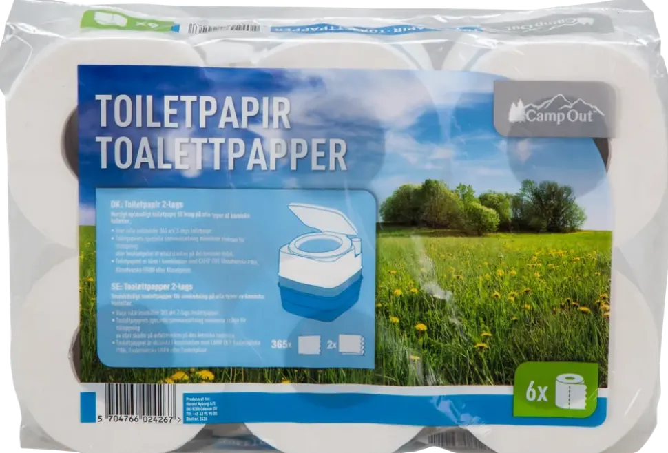 Toalettpapper 2 lager 6-pack