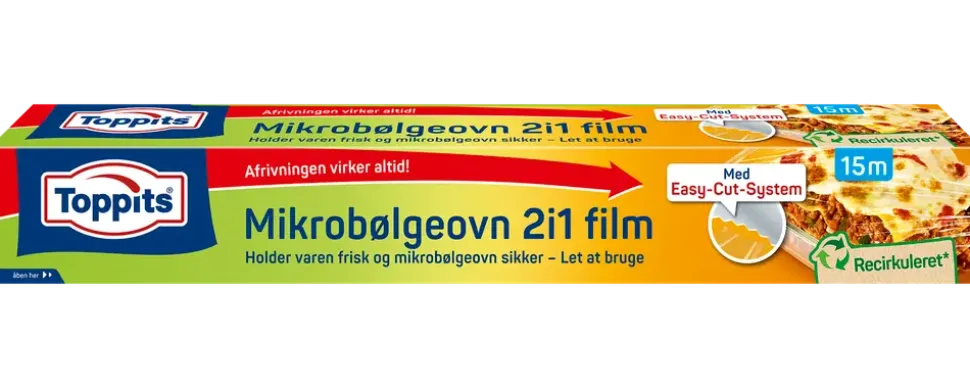 Toppits matfilm 2-in-1 för mikrovågsugn