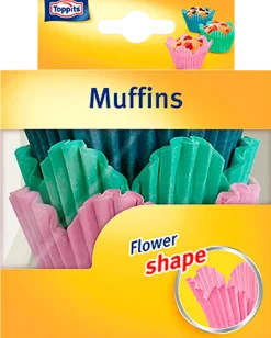 Toppits muffinsform blomma 36 st
