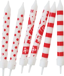 Tårtljus med hållare 12-pack