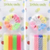 Tårtljus med hållare 12-pack