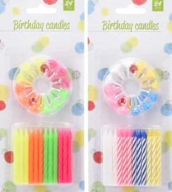 Tårtljus med hållare 12-pack