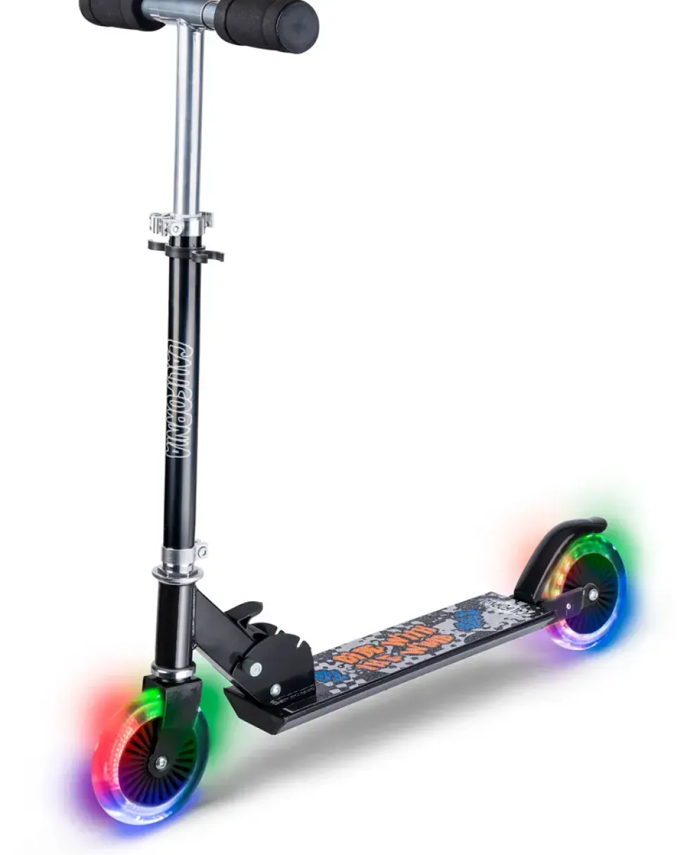 Tvåhjulig sparkcykel – Svart