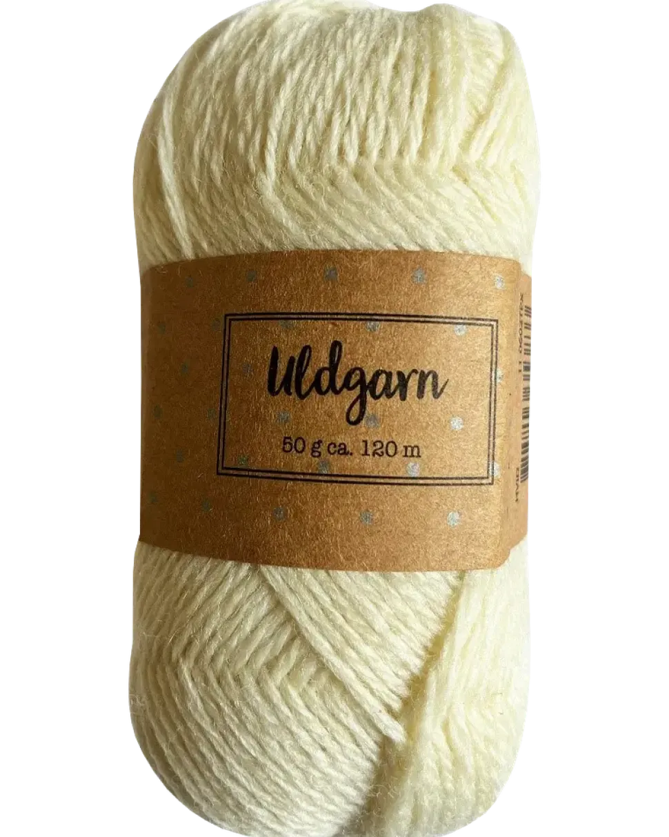 Ullgarn 50 g vit