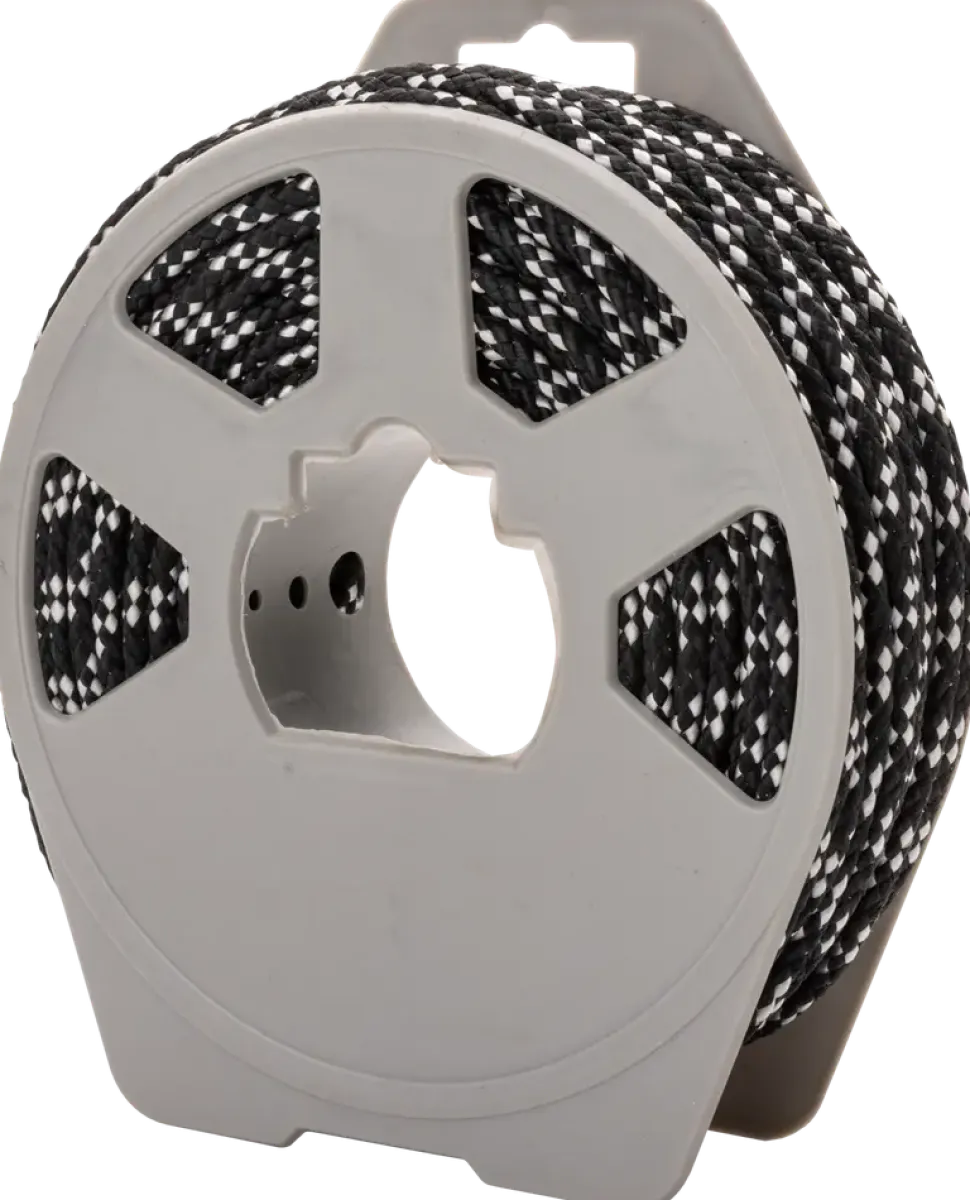Universalrep 5 mm 30 m - Svart/vit