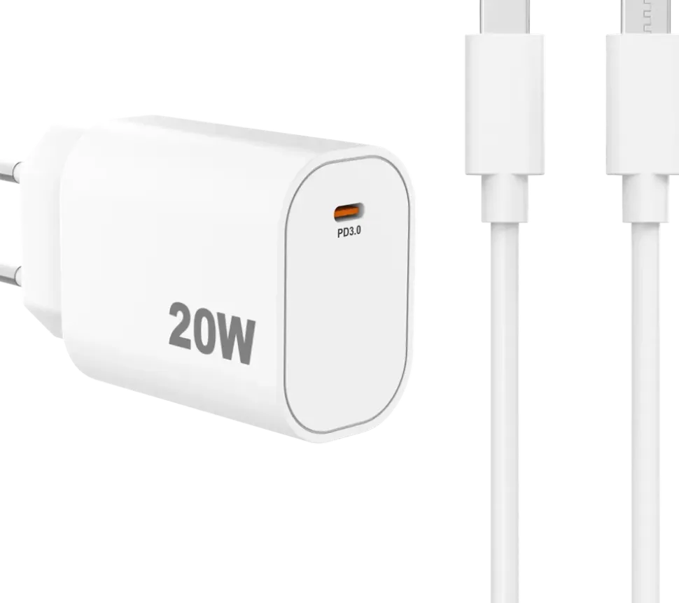 VANDENBERG Snabbladdare 20W - USB-C-kabel