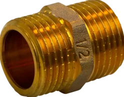 Övergångsnippel mässing 1/2"