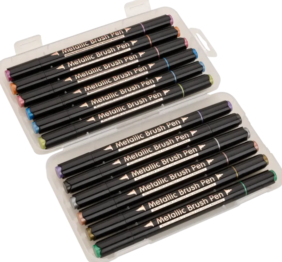 Wabisabi Metallic Brushpen Duo - 12-pack