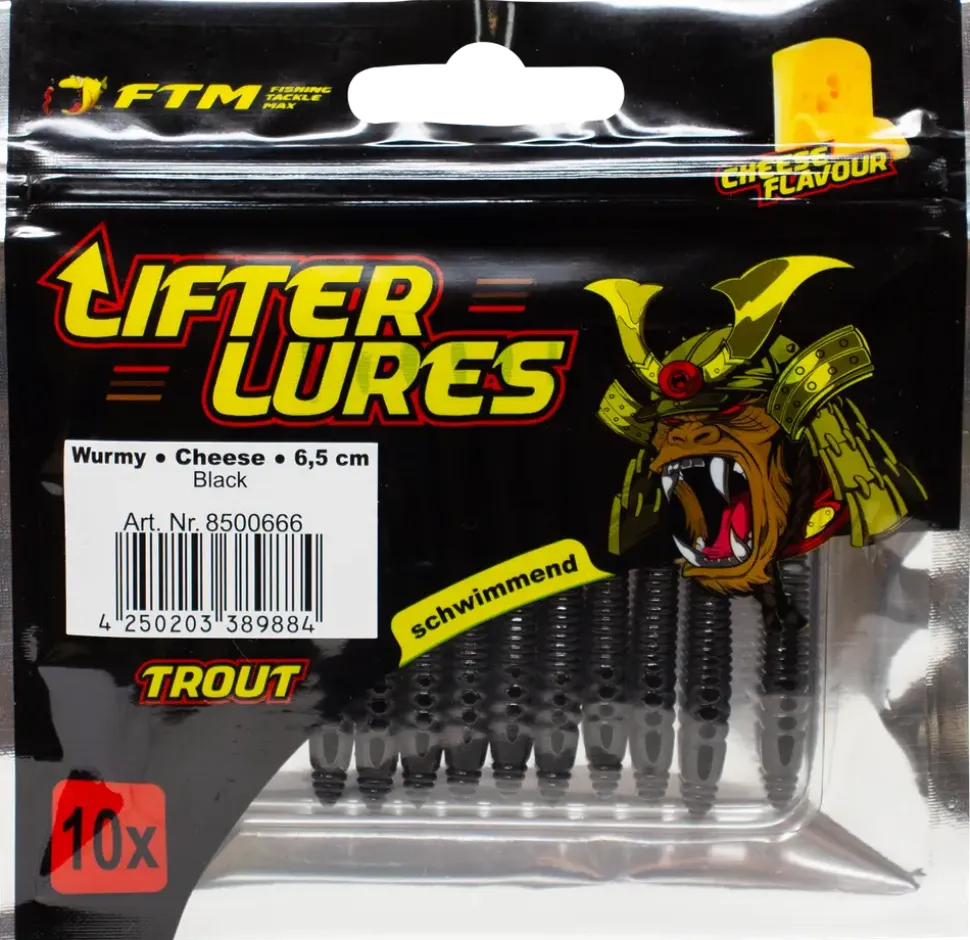 Wurmy Cheese 6,5 cm - Black