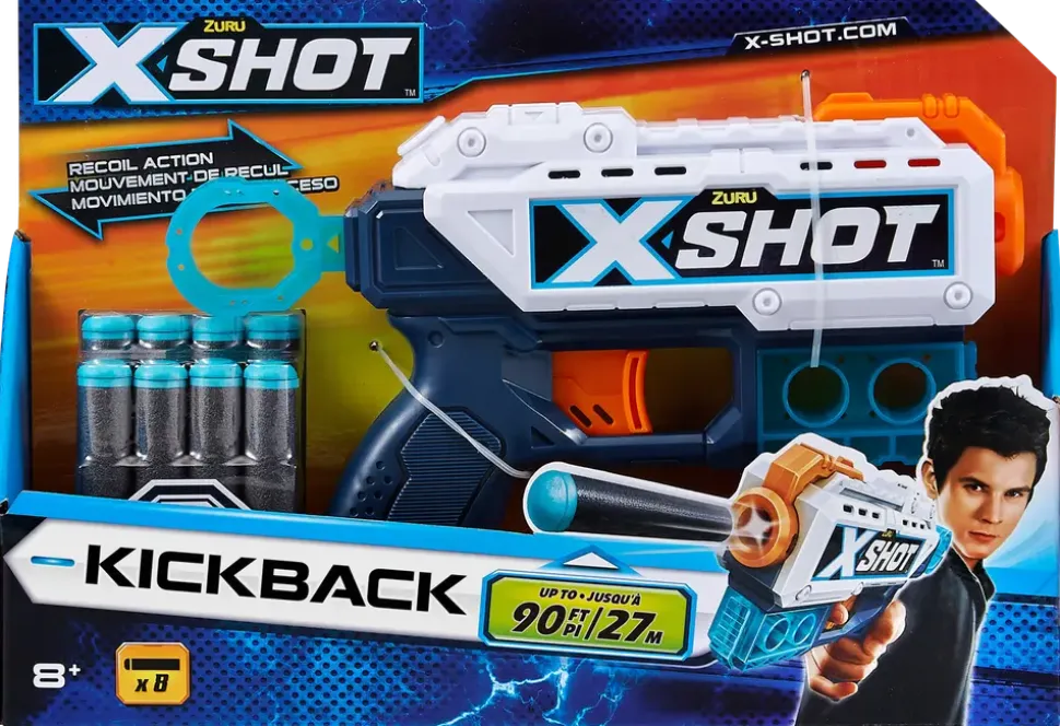 X-shot kickback pistol
